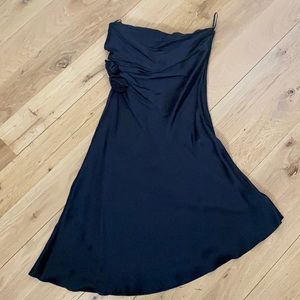 Black silk dress
